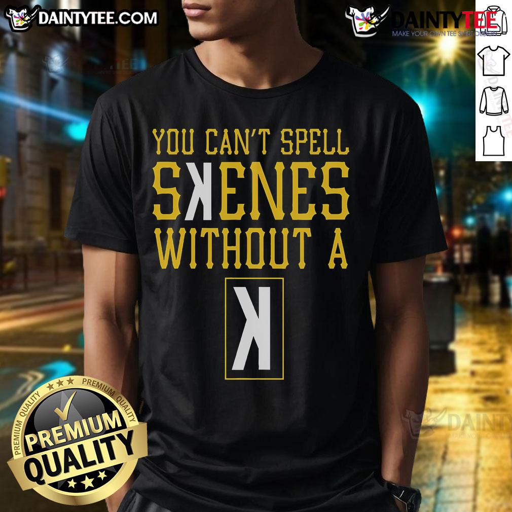 Hot Pittsburgh Pauls Skenes Can't Spell Skenes Without A K T-Shirt featuring bold text and vibrant colors, perfect for fans.