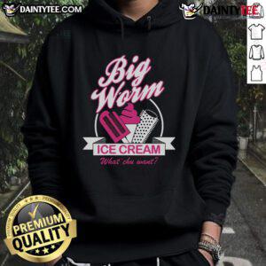 Nice Big Worm Ice Cream hoodie featuring a playful design, perfect for casual wear and food lovers.