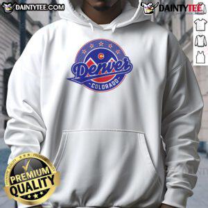 Alt Text: Official Denver Colorado Baseball Logo Hoodie featuring a bold design, perfect for fans of Denver baseball.