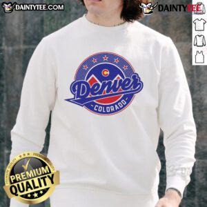 Official Denver Colorado Baseball Logo Sweatshirt featuring vibrant team colors and logo, perfect for fans and casual wear.