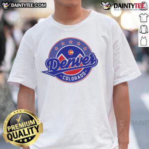Official Denver Colorado Baseball Logo T-Shirt featuring vibrant team colors and iconic logo design for fans.
