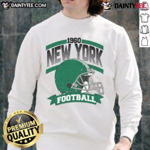 Vintage Awesome New York 1960 football team supporter sweatshirt in classic style, perfect for fans and collectors.