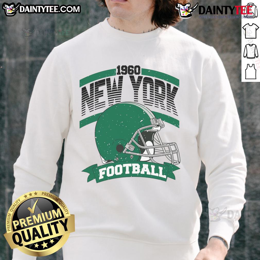 Vintage Awesome New York 1960 football team supporter sweatshirt in classic style, perfect for fans and collectors.