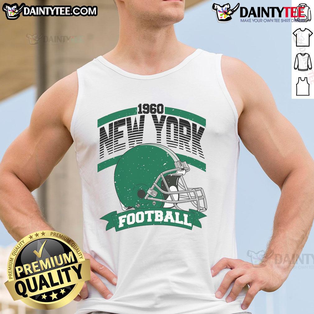 Awesome New York 1960 Football Team Supporter Tank Top showcasing vintage design and team spirit for fans.