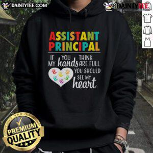 Alt Text: Cute Assistant Principal Appreciation Hoodie featuring vibrant colors and a heartwarming design for school staff.