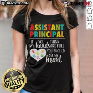 Alt Text: Cute Assistant Principal Appreciation Ladies Tee featuring a fun design celebrating school leadership and support.