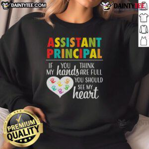 Cute Assistant Principal Appreciation Sweatshirt in vibrant colors, perfect gift for school staff and educators.