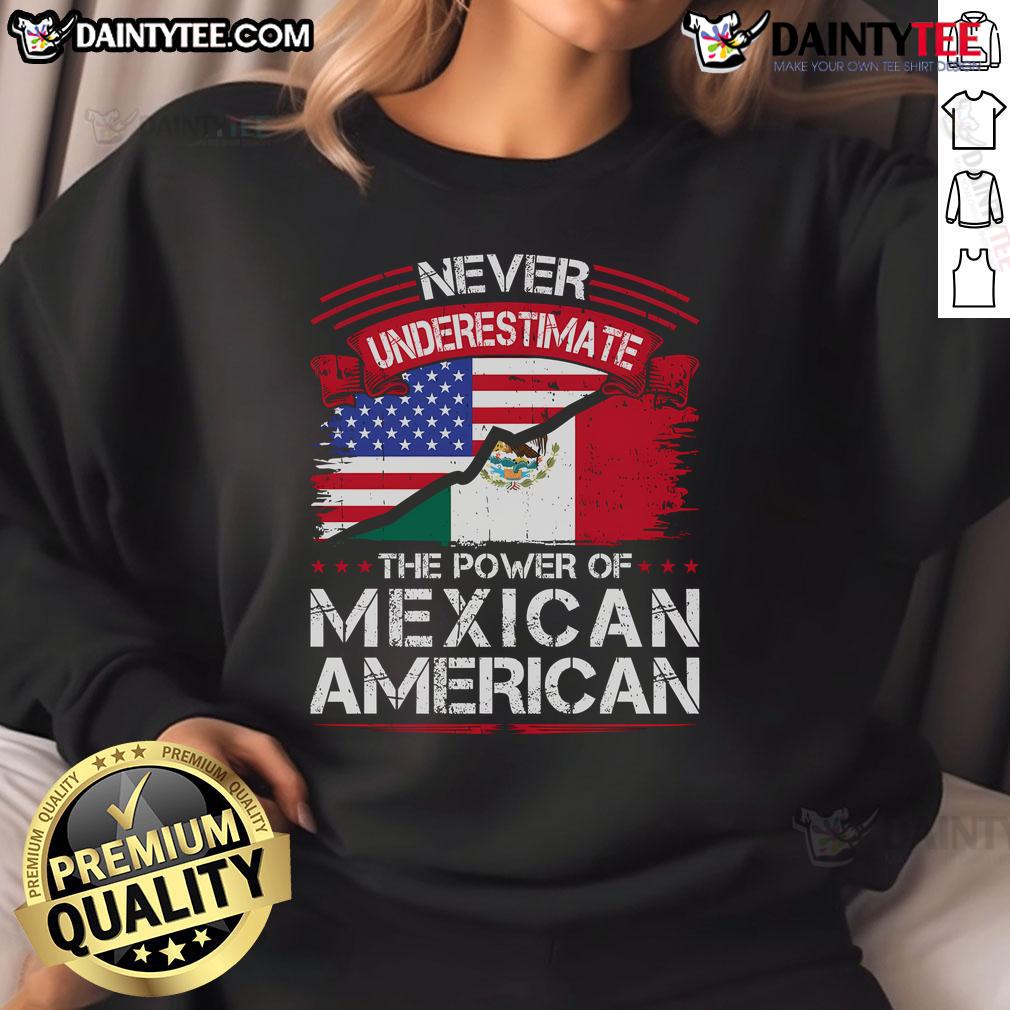 Cute Mexican American sweatshirt featuring vibrant Mexico flag design, celebrating Mexican roots and culture.