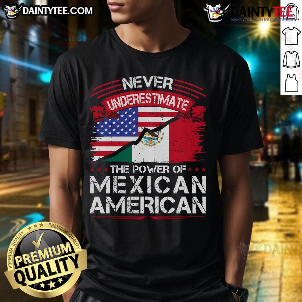 Alt Text: Cute Mexican American T-shirt featuring the Mexico flag, celebrating Mexican roots and culture in stylish fashion.