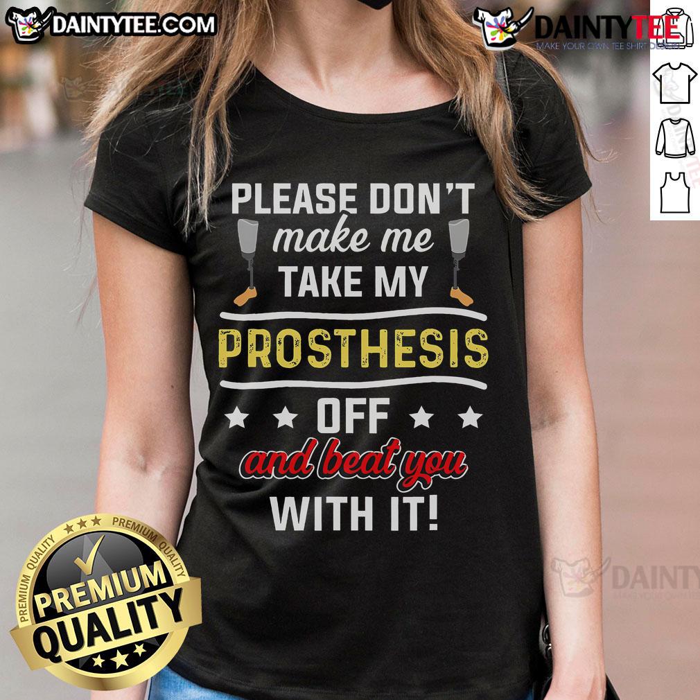 Funny Ampu Humor Tee for ladies featuring quirky leg and arm recovery design, perfect for amputee support and laughs.