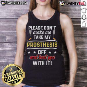 Funny Ampu Humor tank top featuring leg and arm recovery design, perfect for amputees and fitness enthusiasts.