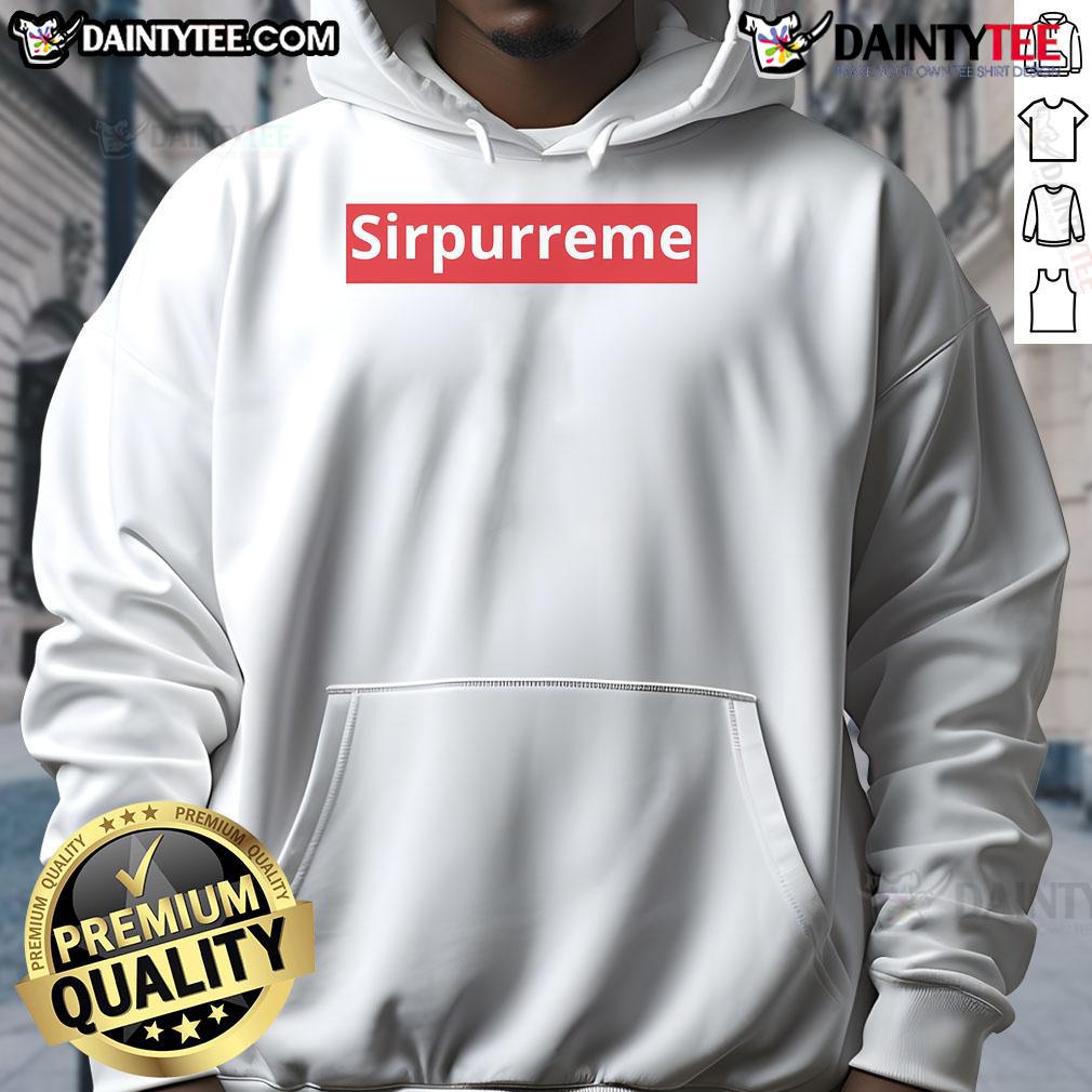 Funny Sirpurreme Hoodie featuring a playful design, perfect for casual wear and showcasing your unique sense of humor.