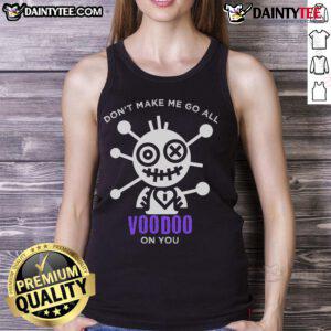 Funny Voodoo Doll Mardi Gras tank top for Halloween in New Orleans, featuring a sarcastic design perfect for festive celebrations.