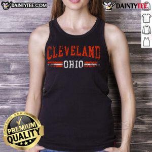 Good Cleveland Ohio State tank top featuring bold graphics, perfect for fans showing their team spirit in style.