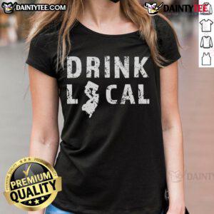 Good Drink Local New Jersey Craft Beer: NJ Brewers and Breweries Ladies Tee showcasing vibrant beer culture.