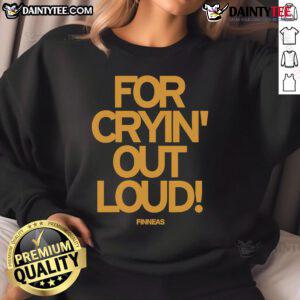 Good Finneas For Cryin' Out Loud sweatshirt featuring vibrant colors and stylish design for casual wear.