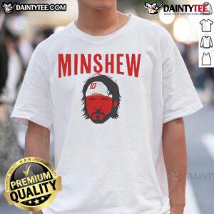 Gardner Minshew Kansas City Chiefs NFL football big face head t-shirt featuring vibrant graphics and team colors.