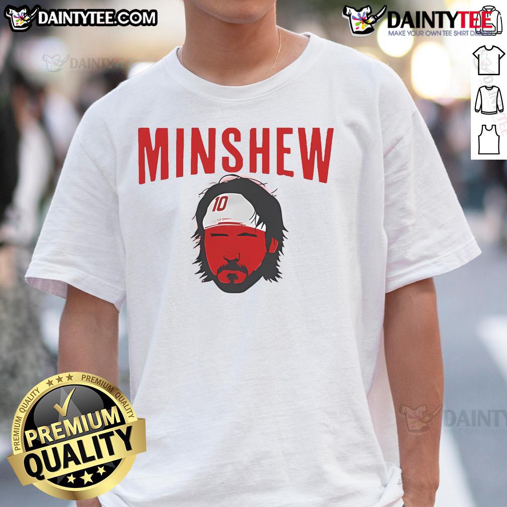 Gardner Minshew Kansas City Chiefs NFL football big face head t-shirt featuring vibrant graphics and team colors.