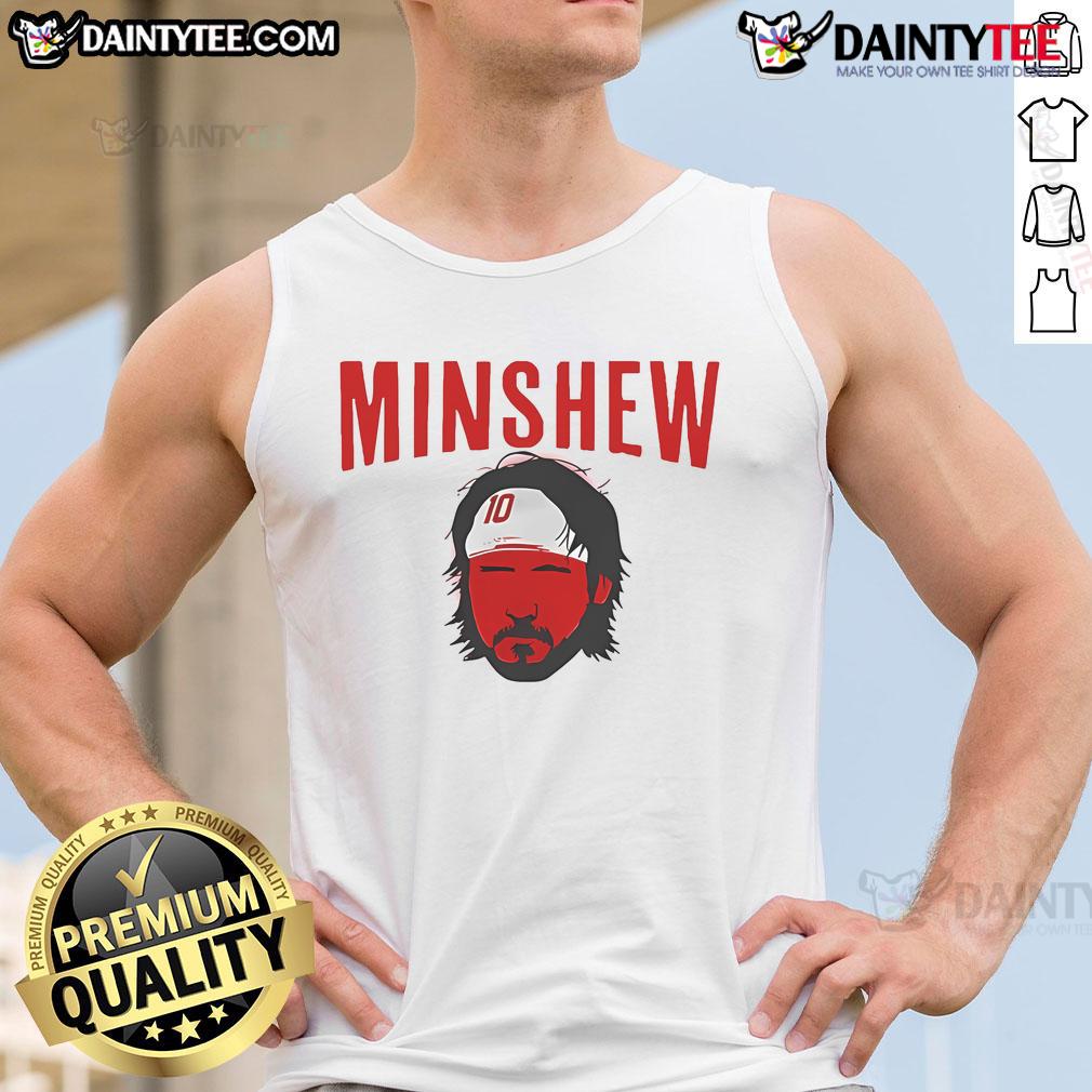 Good Gardner Minshew tank top featuring a big face design, perfect for Kansas City Chiefs NFL football fans.