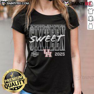 Good Houston Cougars 2025 NCAA Men's Basketball Tournament March Madness Sweet 16 ladies tee shirt design