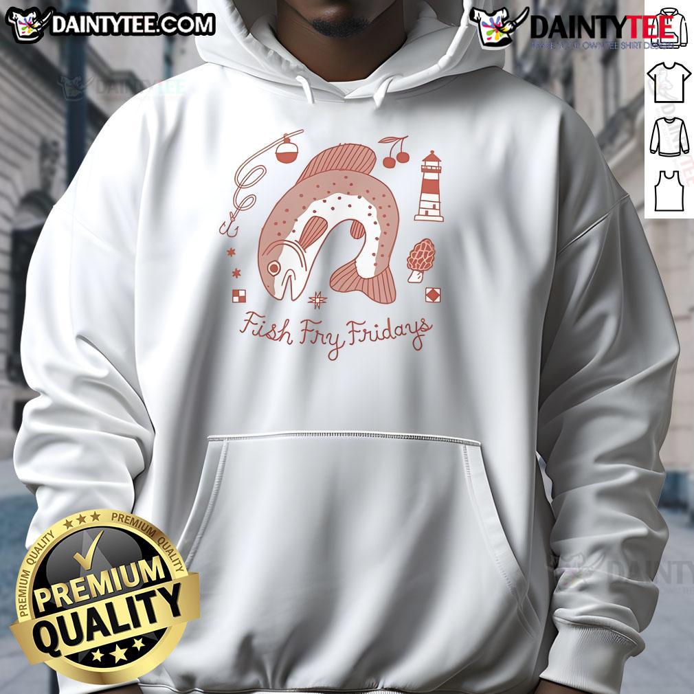 Good Jamie Green Fish Fry Fridays hoodie featuring a vibrant design perfect for seafood lovers and casual wear.