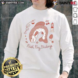 Good Jamie Green Fish Fry Fridays sweatshirt featuring a vibrant design, perfect for seafood lovers and casual wear.