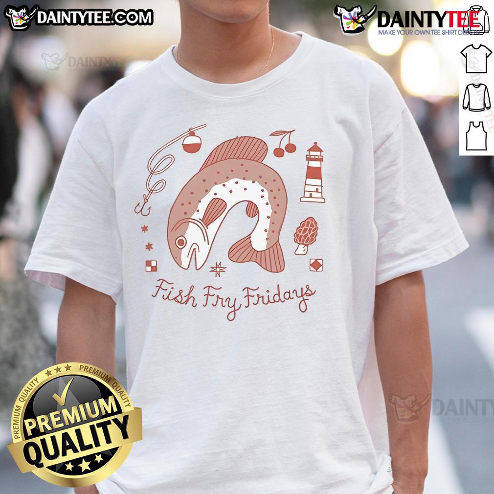 Good Jamie Green Fish Fry Fridays T-Shirt featuring vibrant graphics and a fun design for seafood lovers.