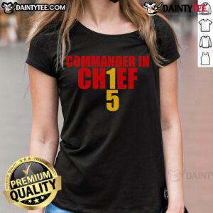 Good Kansas City Commander In Chief Ladies Tee featuring a stylish design for women fans of the Kansas City team.