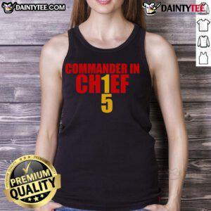 Alt Text: Stylish Good Kansas City Commander in Chief tank top featuring a bold graphic design, perfect for fans and casual wear.