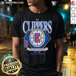 Good Los Angeles Clippers Pacific Division Since 1984 T-Shirt featuring team colors and logo, perfect for fans.