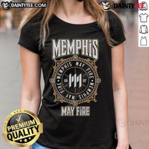 Good Memphis May Fire Target 2007 ladies tee featuring a stylish design for fans of the band Mayday Parade.