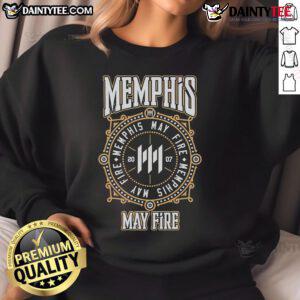 Good Memphis May Fire Target 2007 sweatshirt featuring bold graphics and a vintage design, perfect for fans of the band.
