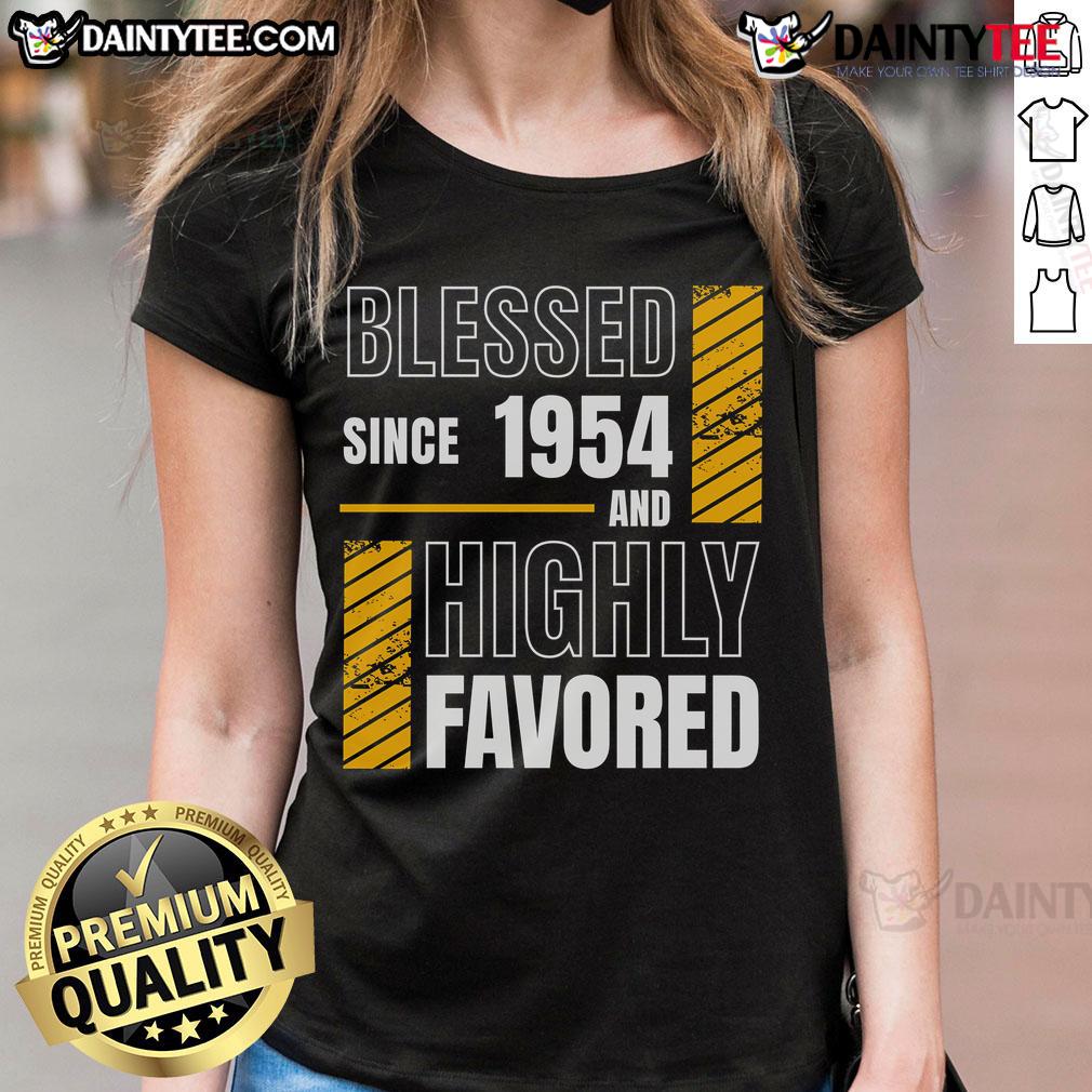 Happy 70th Birthday Blessed Football Fan Birthday Ladies Tee featuring vibrant colors and football-themed design.