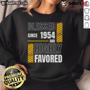 Happy 70th Birthday sweatshirt for a blessed football fan, featuring vibrant graphics and a joyful design.