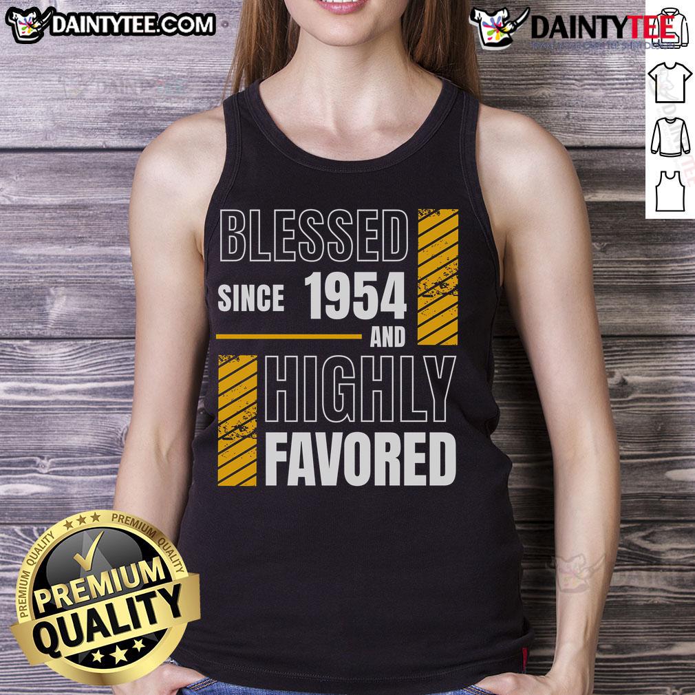 Happy 70th Birthday tank top for blessed football fan, featuring vibrant colors and fun design celebrating a special milestone.