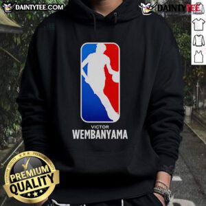 Hot Victor Wembanyama NBA logo hoodie featuring a stylish design, perfect for fans and basketball enthusiasts.