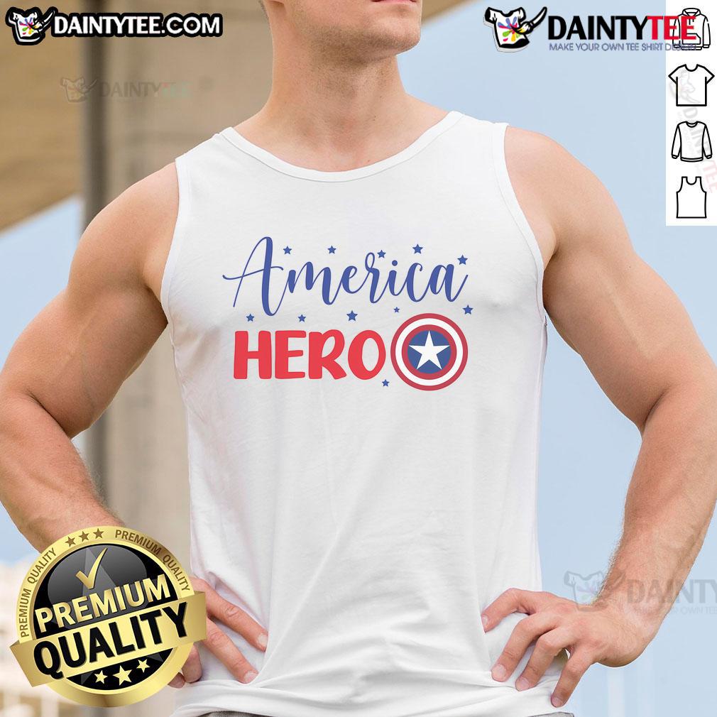 Stylish Nice America Hero Tank Top featuring a bold graphic design, perfect for summer casual wear.