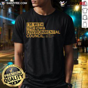 Nice I'M With The Iec T-Shirt featuring bold text design, perfect for showing support and style at events.