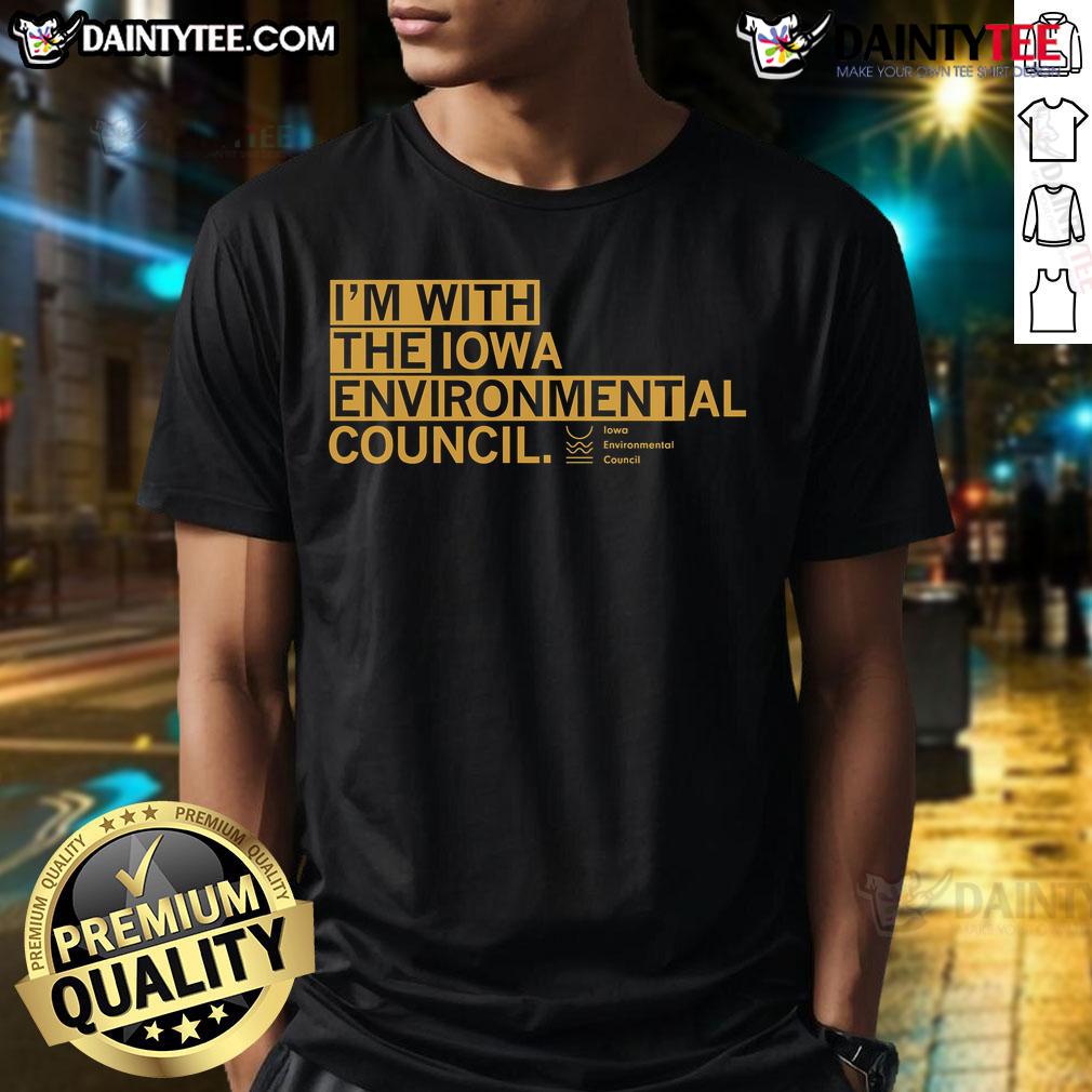Nice I'M With The Iec T-Shirt featuring bold text design, perfect for showing support and style at events.