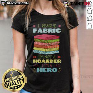 Awesome I Rescue fabric tee for sewing enthusiasts, tailors, and quilters, perfect for ladies who love to stitch.
