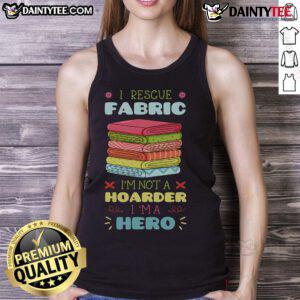 Alt Text: Awesome I Rescue Fabric Sewing Tank Top for Sewists, Tailors, and Quilters - Perfect for Stitchers and Craft Lovers