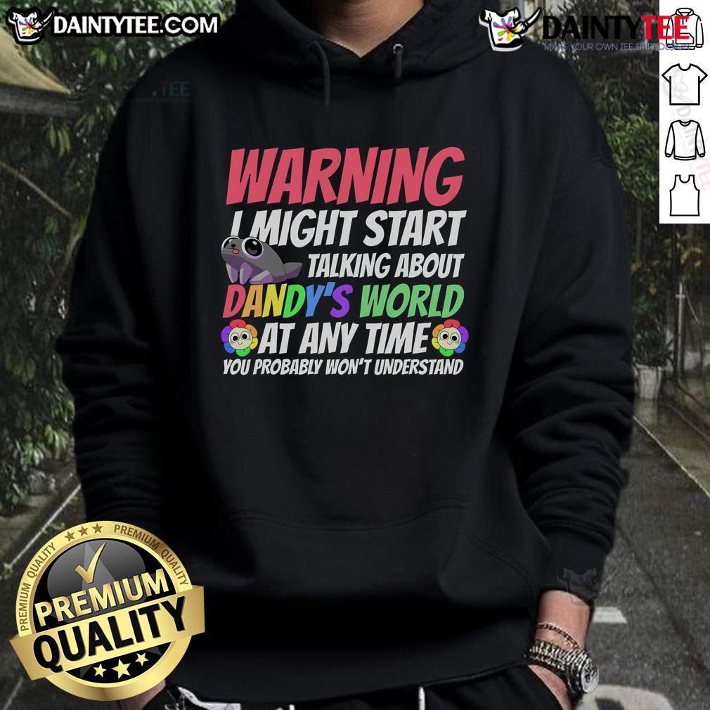Colorful Funny Dandys World Characters on a stylish Dandys World Hoodie, perfect for fans and cozy wear.