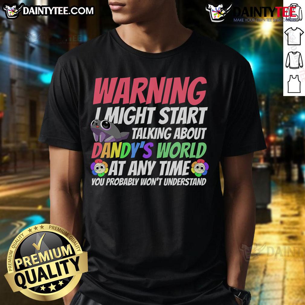 Funny Dandy's World characters on a colorful Dandy's World T-Shirt, perfect for fans of the whimsical Dandy's universe.