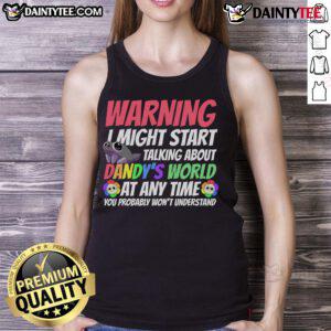 Funny Dandys World characters on a vibrant tank top, showcasing unique designs from Dandys World collection.