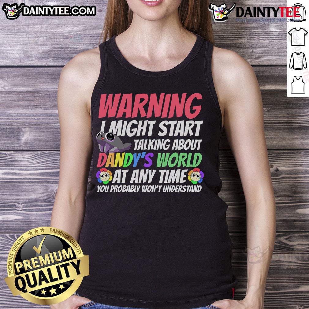 Funny Dandys World characters on a vibrant tank top, showcasing unique designs from Dandys World collection.