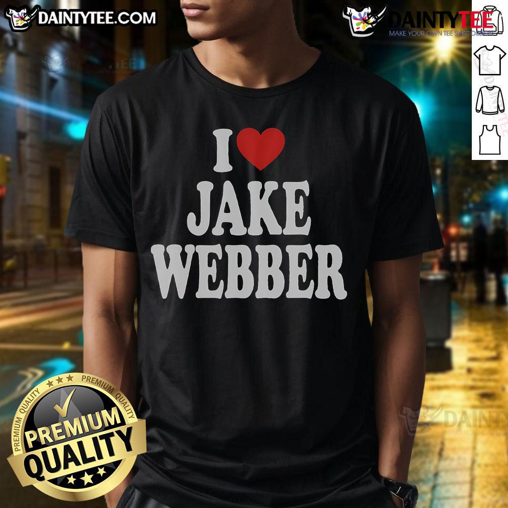 Funny I Love Jake Webber T-Shirt design featuring playful typography and vibrant colors, perfect for fans of Jake Webber.