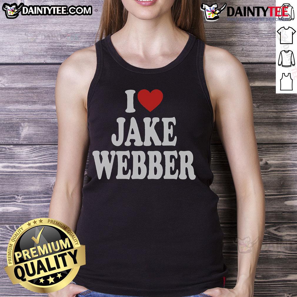 Funny I Love Jake Webber tank top featuring a playful design, perfect for fans and casual wear.
