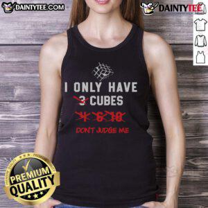 Alt Text: Funny tank top featuring a puzzle cube design, perfect for speed cubing math enthusiasts and casual wear.