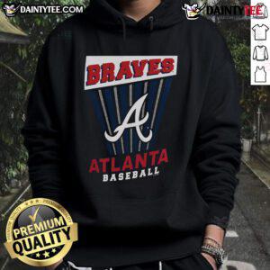 Good Atlanta Braves baseball starter hoodie featuring team logo and vibrant colors, perfect for fans and casual wear.