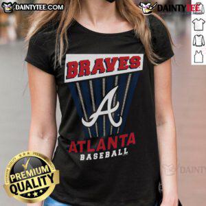 Good Atlanta Braves Baseball Starter Ladies Tee in vibrant colors, perfect for female fans of the Braves.